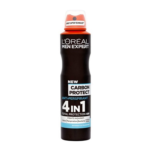 Carbon Protect Spray 48ωρη Ολική Προστασία Ενάντια στον Ιδρώτα L’Oreal Men Expert (150ml)