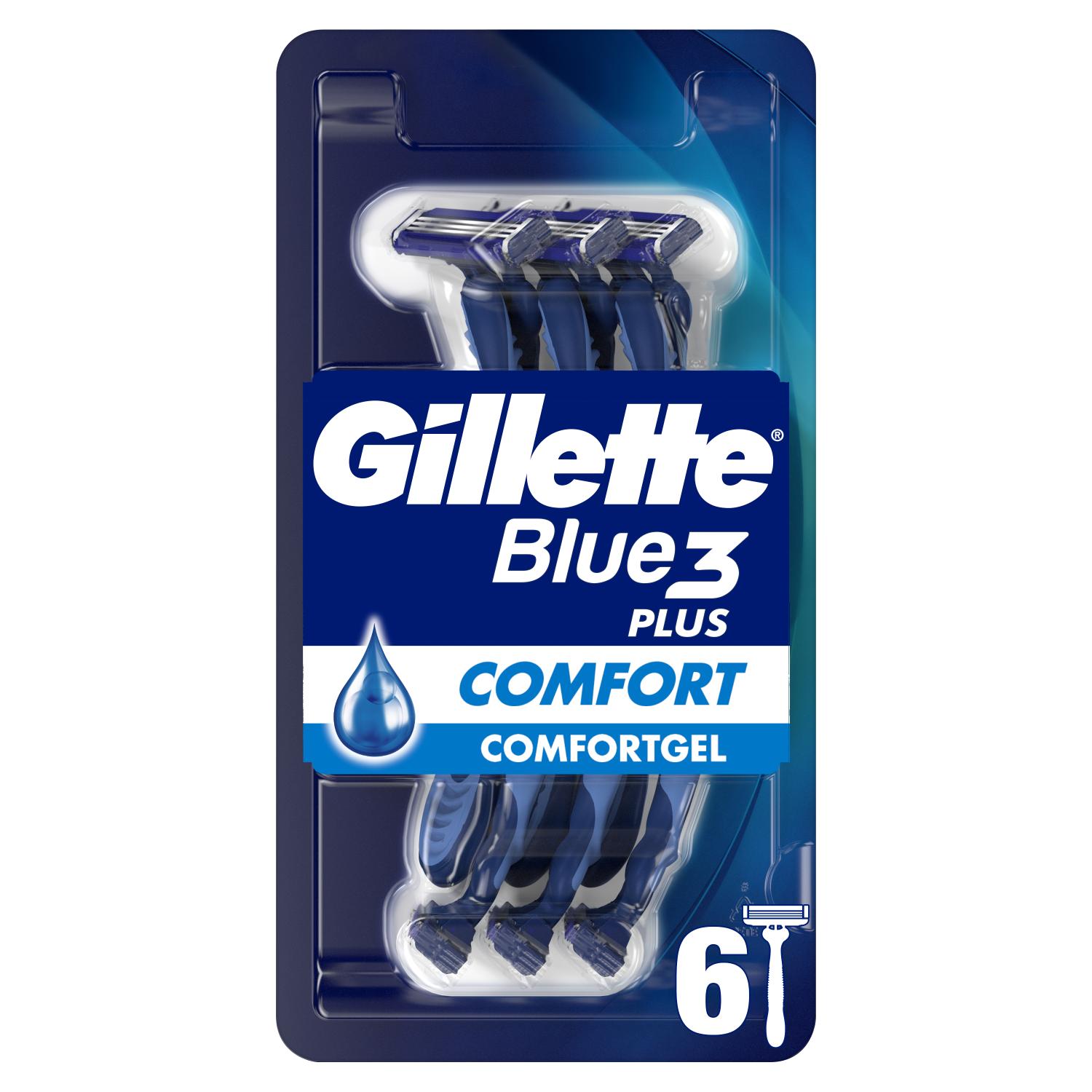 P&G Ξυραφάκια Μίας Χρήσης Blue 3 Comfort Gillette (6 τεμ) 