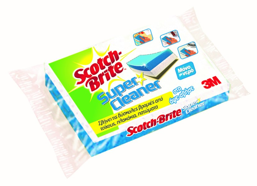 Σφουγγάρι Μαγική Γόμα Super Cleaner Scotch-Brite