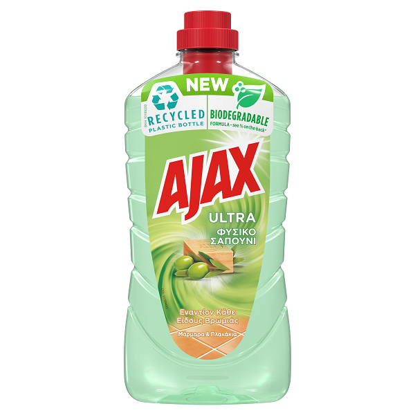 Υγρό Καθαριστικό Ultra Φυσικό Σαπούνι Ajax (1 lt)