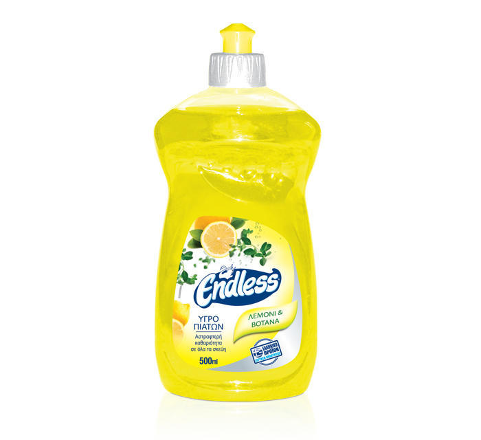 Υγρό Πιάτων Λεμόνι και Βότανα Endless (500ml)