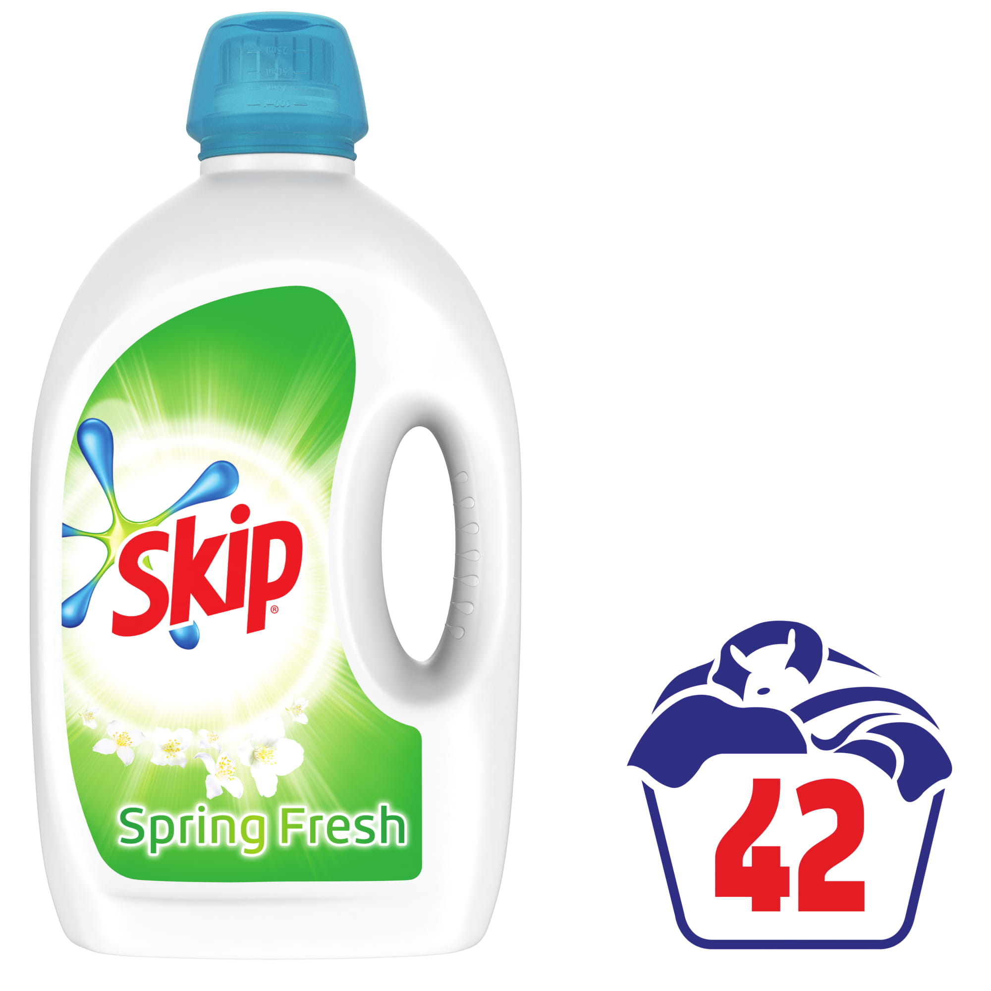 Υγρό Απορρυπαντικό Ρούχων Spring Fresh Skip (2×42μεζ) τα 2τεμ -30%