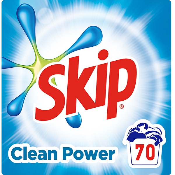 Σκόνη Πλυντηρίου Active Clean Skip (70Μεζ / 4,55 kg)