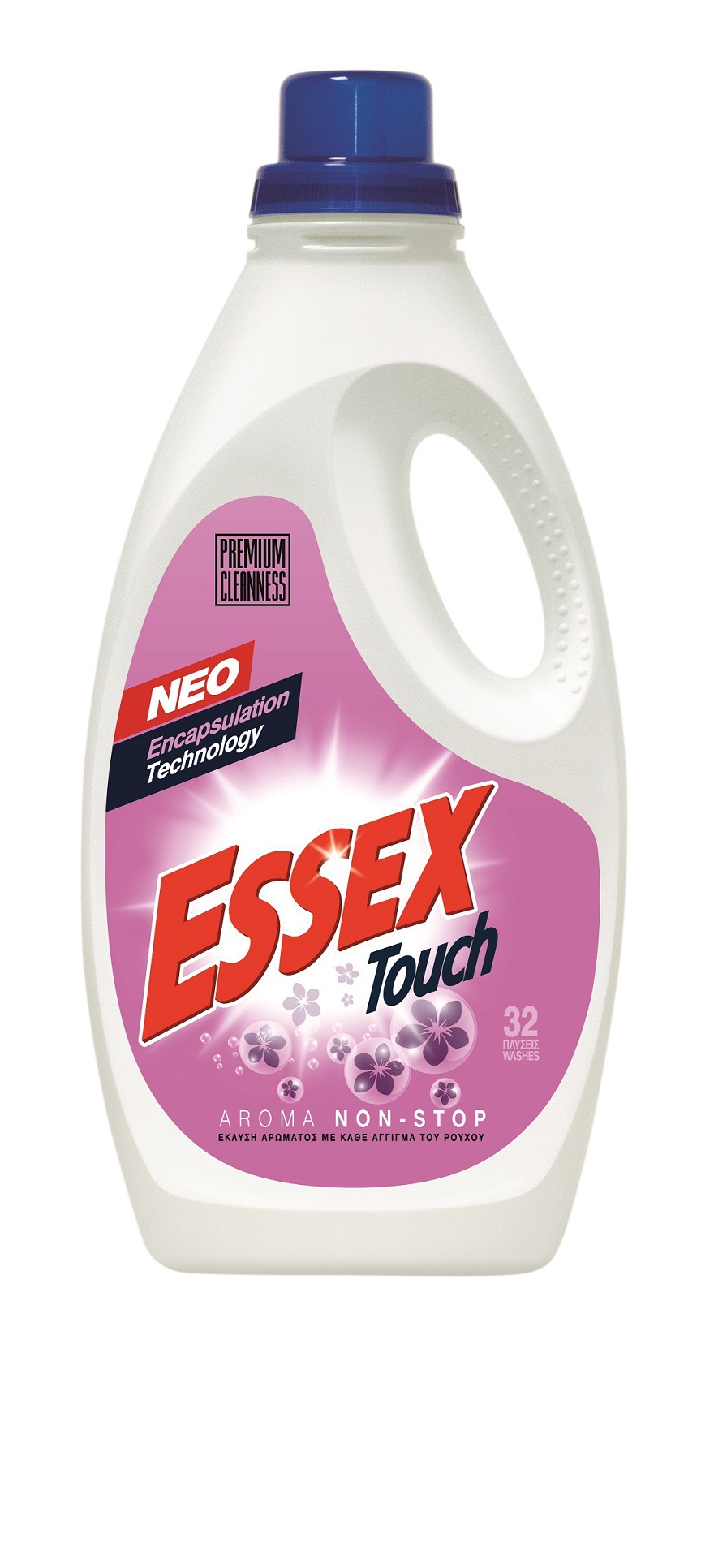 Απορρυπαντικό Πλυντηρίου Ρούχων Υγρό Touch Aroma Non-Stop Essex (32Μεζ / 1.6 lt)