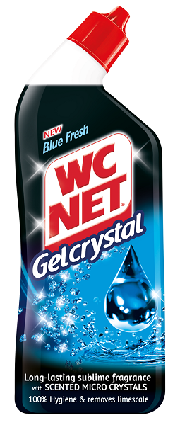 Υγρό Καθαριστικό Λεκάνης Gel Crystal Blue Fresh WC Net (750ml)