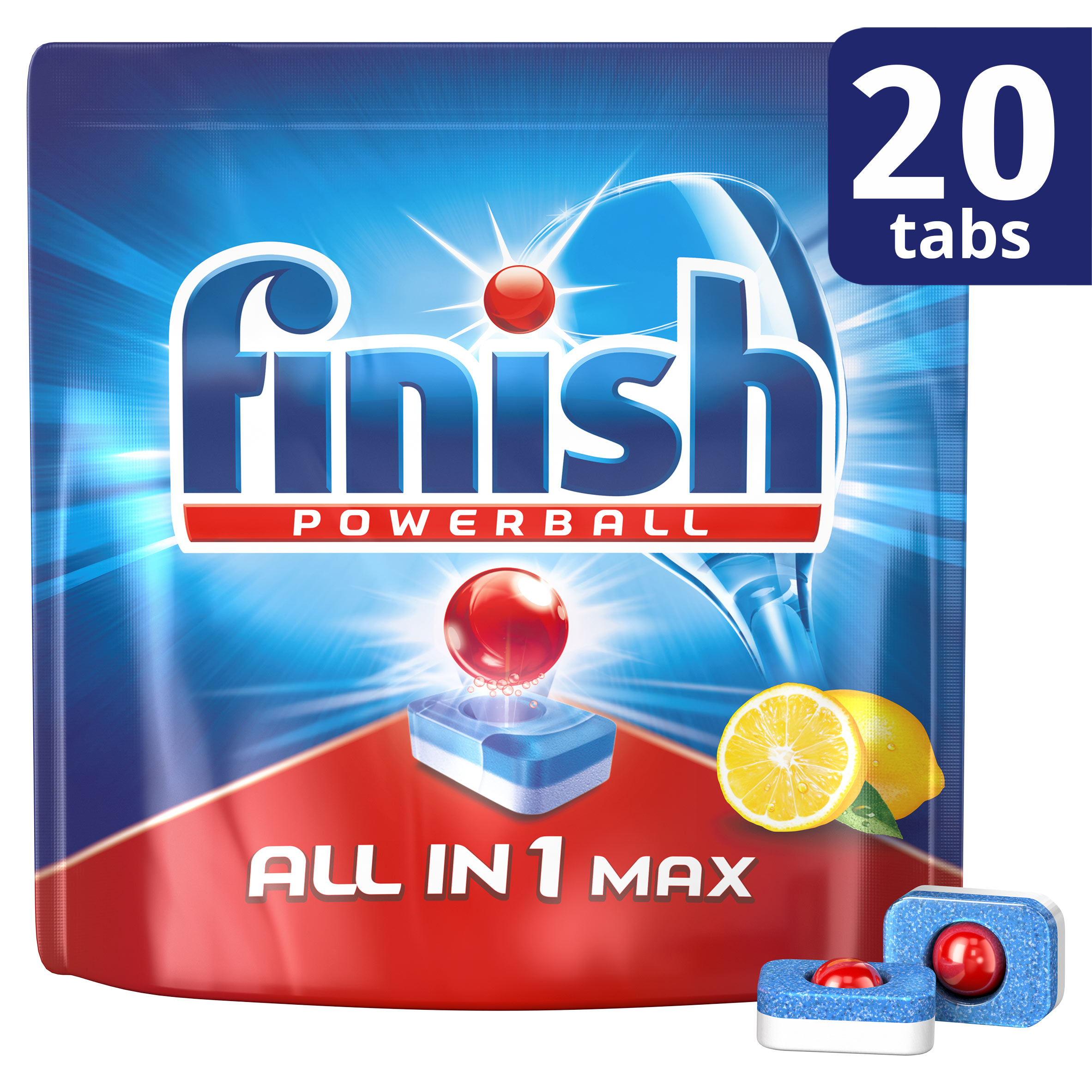 Ταμπλέτες Πλυντηρίου Πιάτων All in 1 Λεμόνι Finish (20 τεμ)