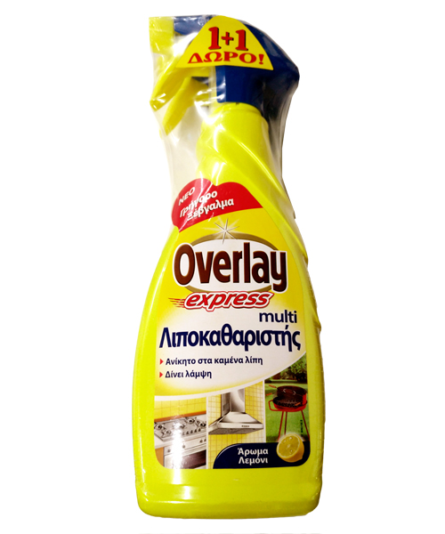 Λιποκαθαριστής Ultra Overlay με Άρωμα Λεμόνι (650 ml) 1+1 Δώρο