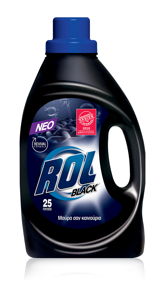 Υγρό Απορρυπαντικό πλυντηρίου Ρούχων Black Rol (25 μεζ / 1400 ml)