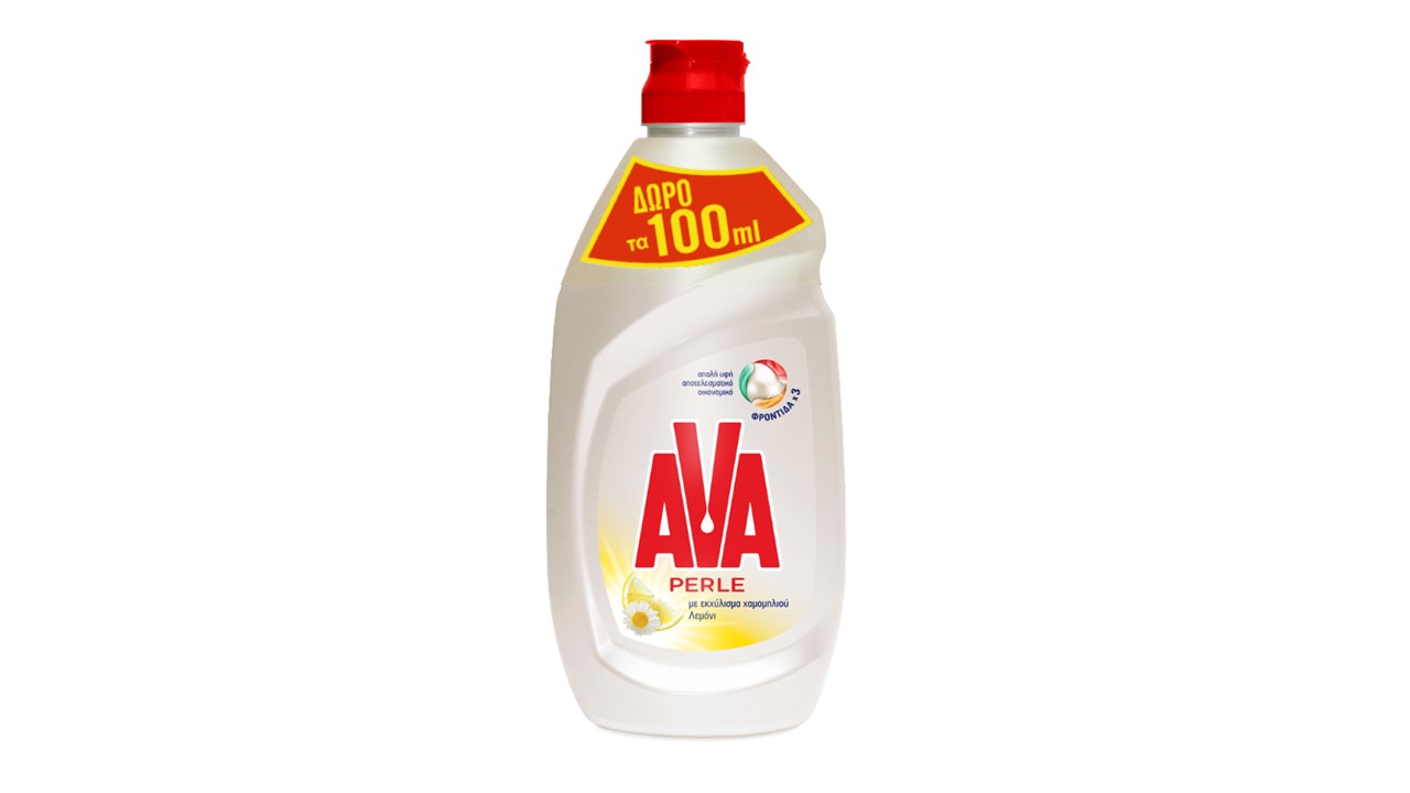 Υγρό Πιάτων Χαμομήλι & Λεμόνι Ava Perle (330 ml)+100ml Δώρο