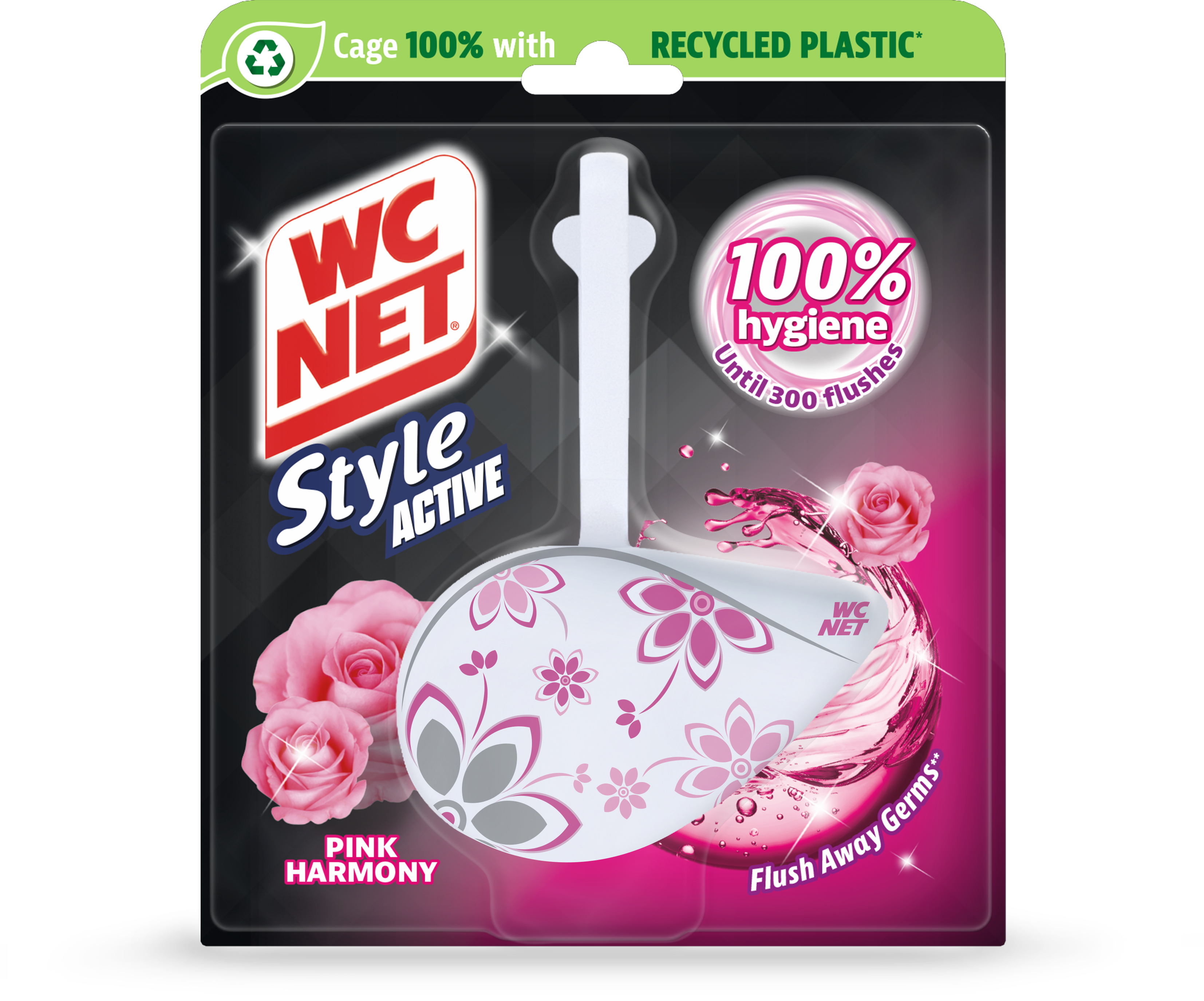 Bolton Rim Block Style Crystal Pink Flowers WC Net (36,5g)