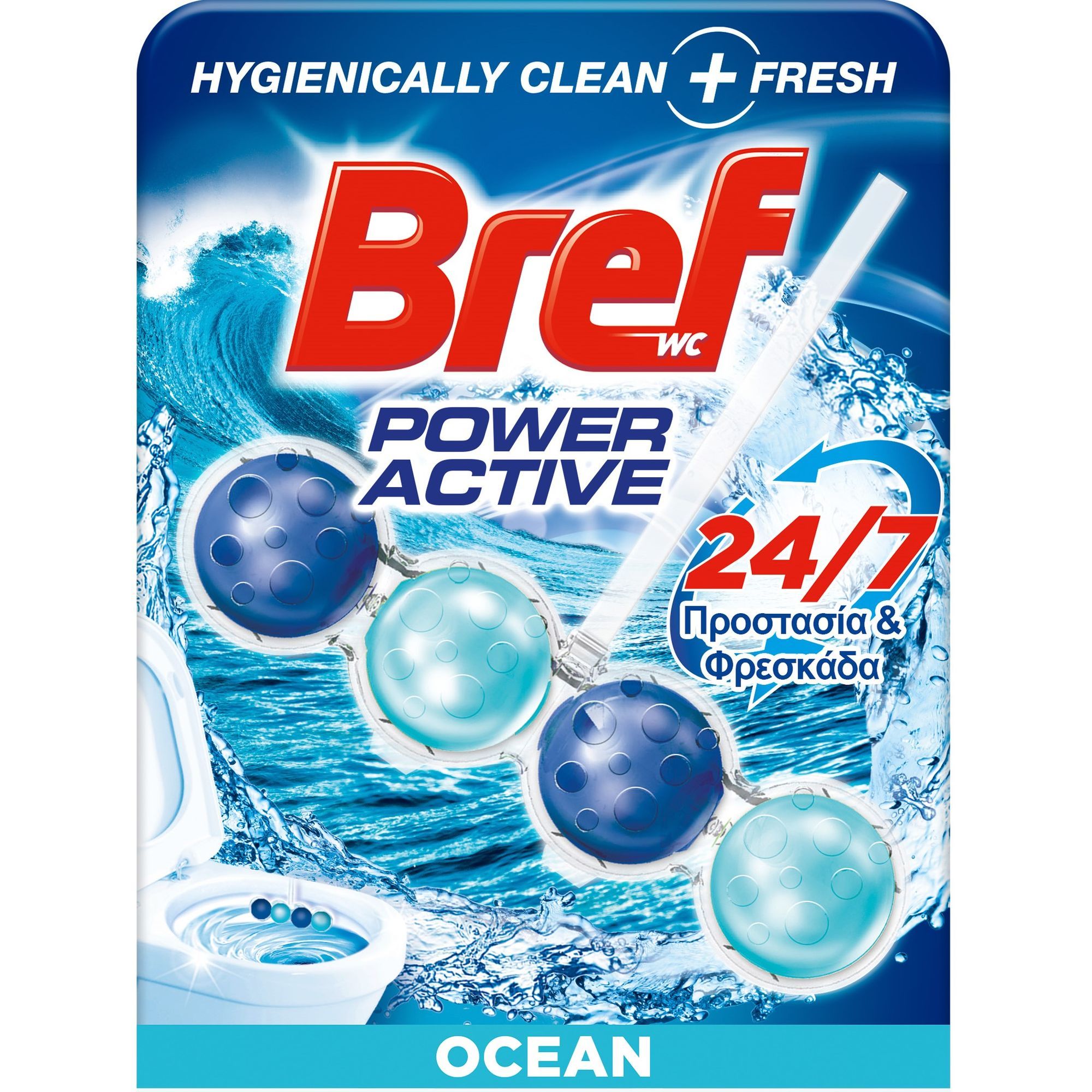 Henkel Laundry Μπλοκ Τουαλέτας Power Activ Ocean Breeze Bref Wc Block (50g)