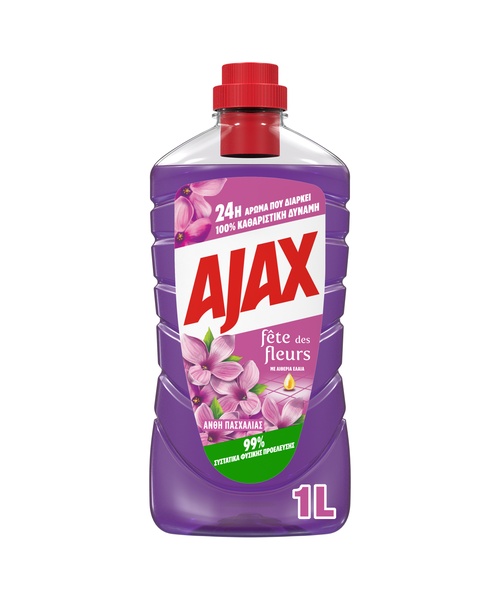 Υγρό Καθαριστικό Πατώματος Fete des Fleurs Άνθη Πασχαλιάς Ajax (1 lt)