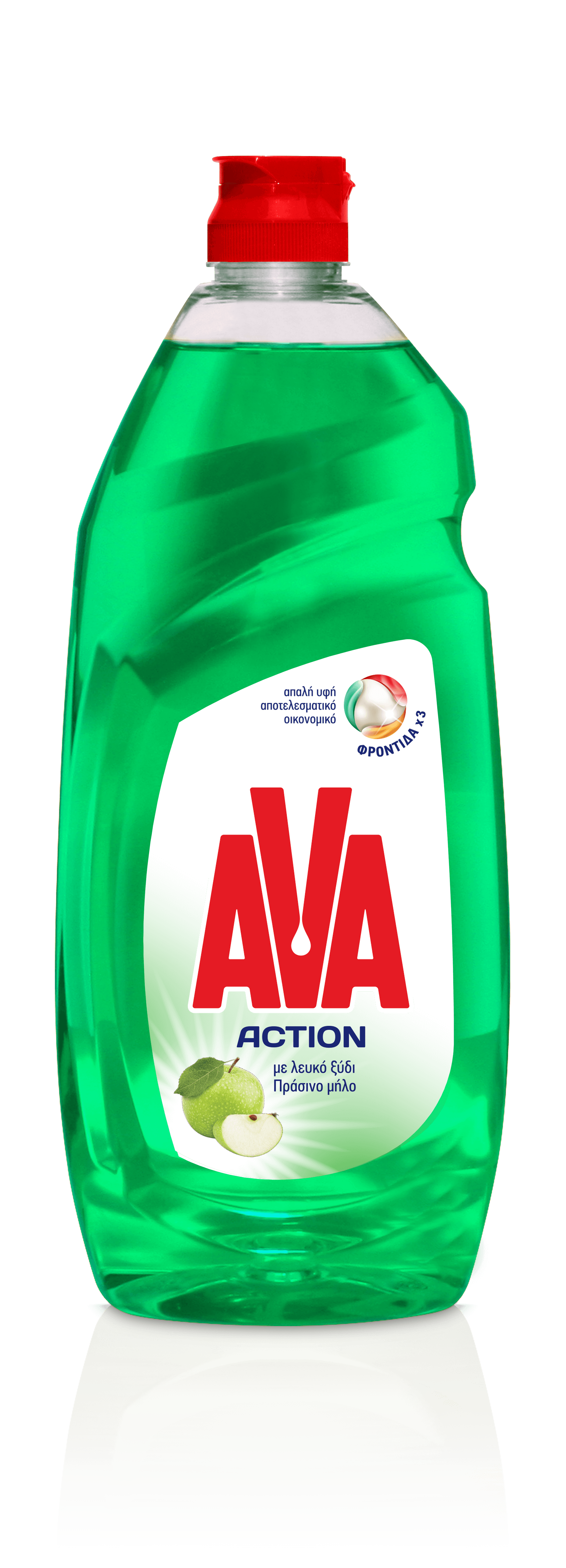 Υγρό Πιάτων Ξύδι & Πράσινο Μήλο Ava (900 ml)