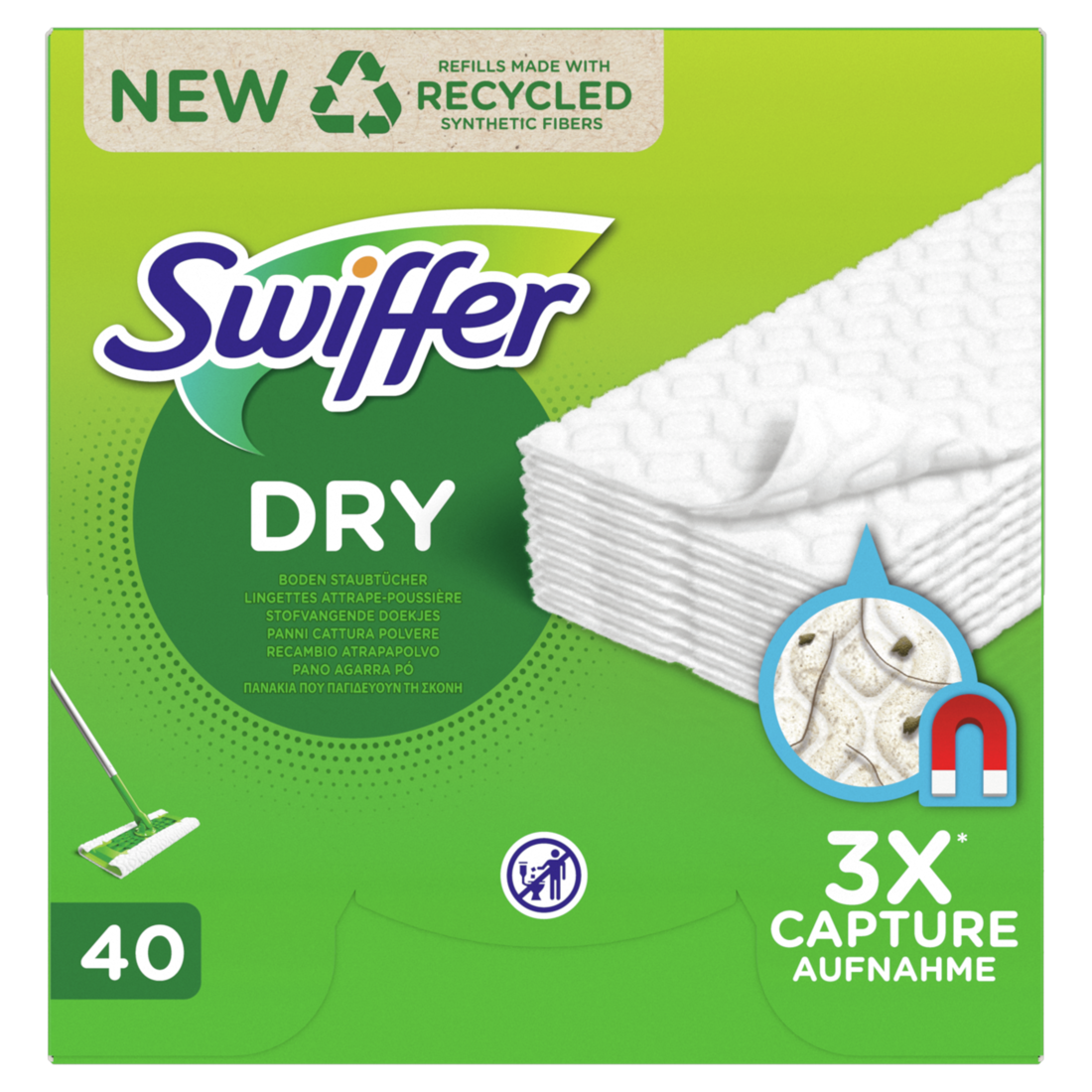 Ανταλλακτικά Πανάκια Ξεσκονίσματος 40τεμ Swiffer Duster (1 τεμ)