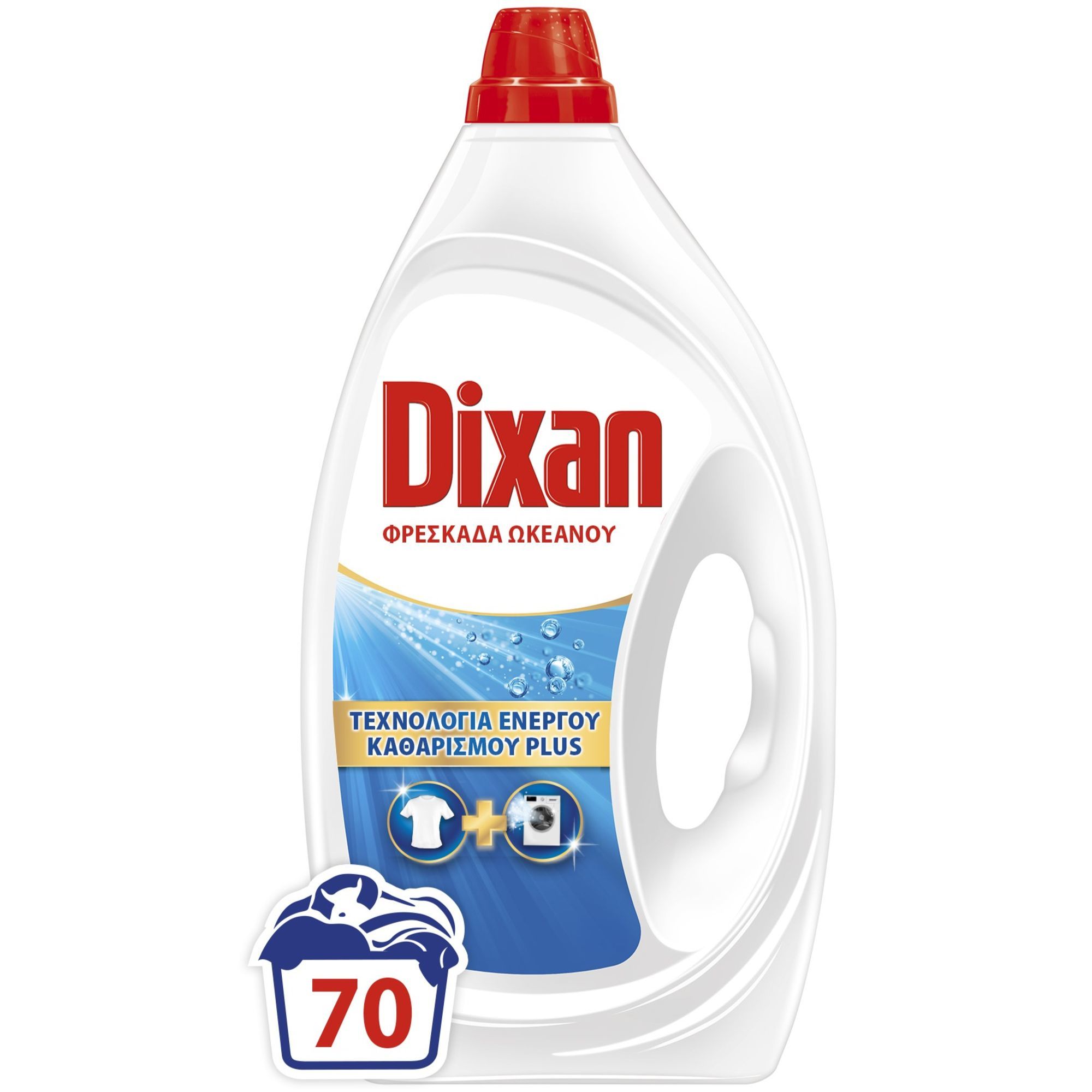 Henkel Laundry Υγρό Απορρυπαντικό Πλυντηρίου Ρούχων Φρεσκάδα Ωκεανού Dixan (70μεζ 3,15lt)