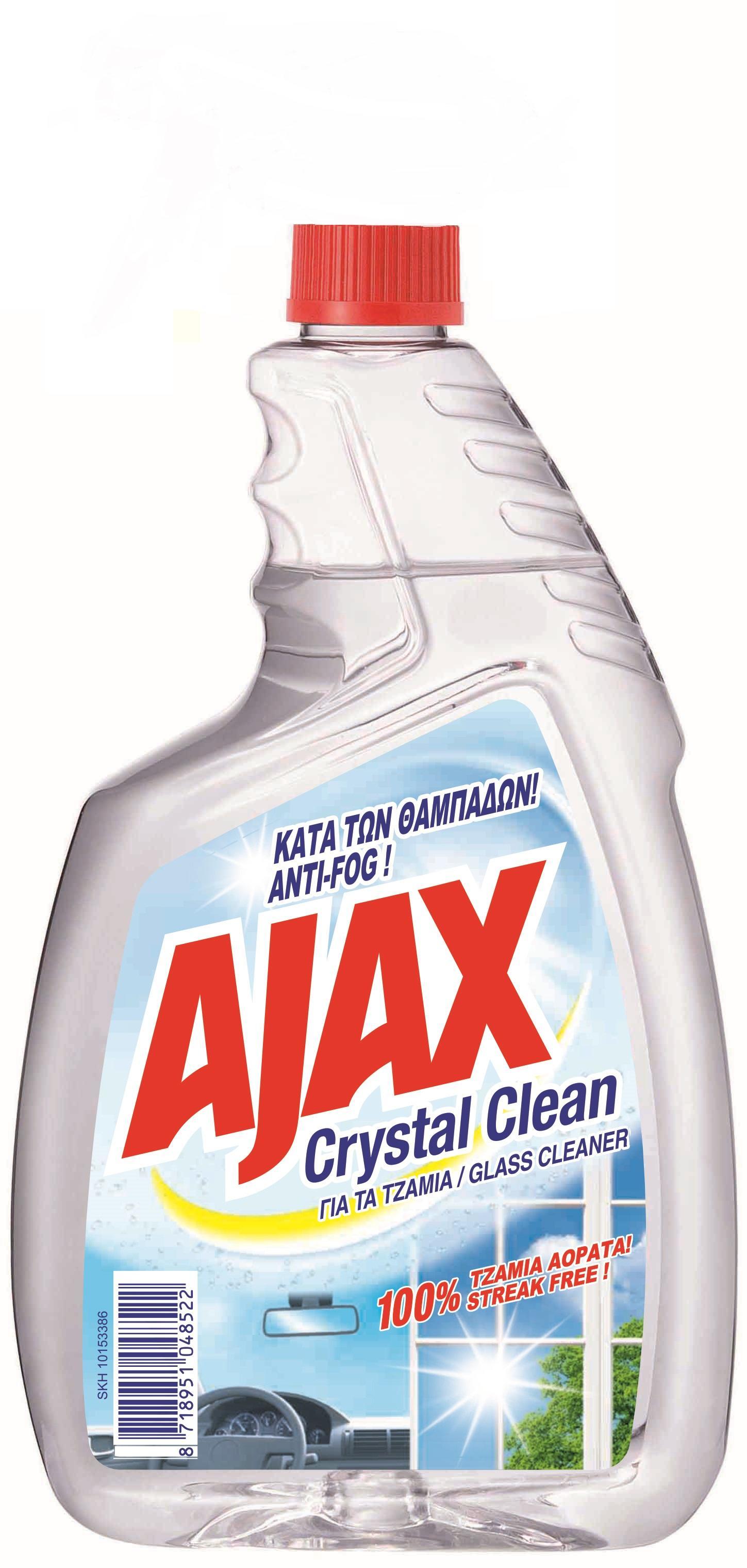 Υγρό Spray για τα Τζάμια Ανταλλακτικό Crystal Clean Ajax (750 ml)