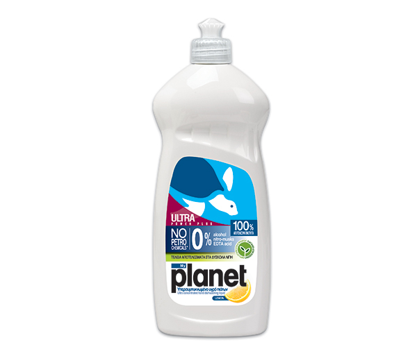 Υγρό Πιάτων Lemon Ultra Power Planet (625ml)