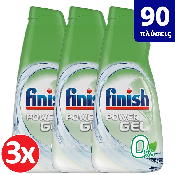 Υγρό Απορρυπαντικό Πλυντηρίου Πιάτων 0% Finish (3x600ml) τα 3τεμ 18,87€