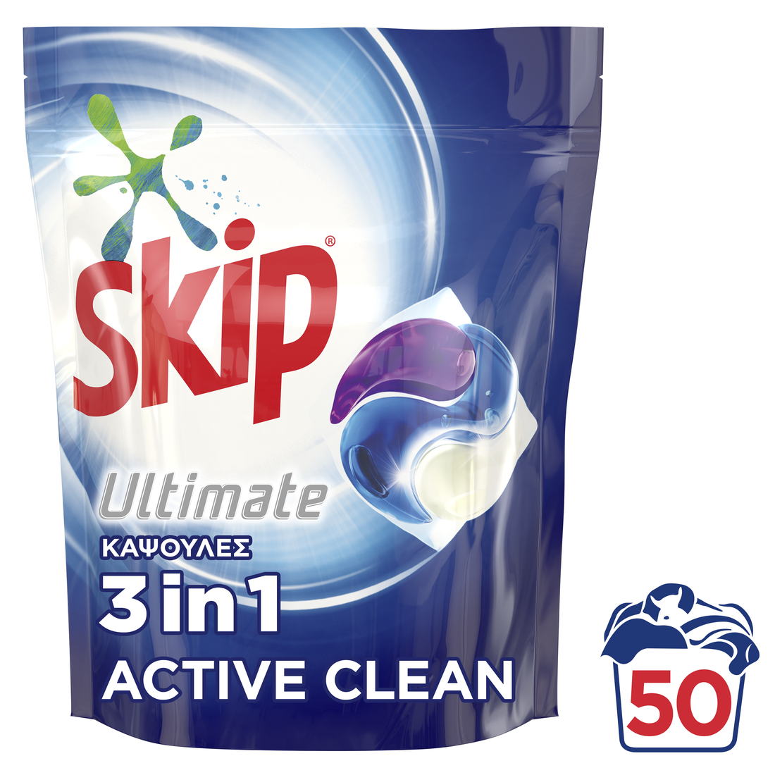 Skip Ultimate Active Clean 28 Capsules (lot de 2) 