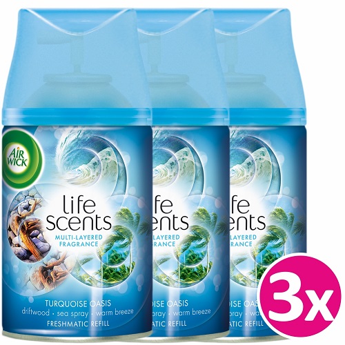 Αρωματικό Χώρου Freshmatic Turqoise Oasis Ανταλλακτικό Airwick (3x250ml) τα 3τεμ 9,99€
