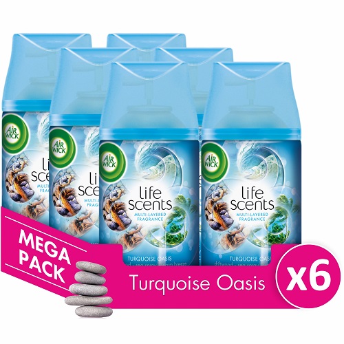 Αρωματικό Χώρου Freshmatic Turqoise Oasis Ανταλλακτικό Airwick (6x250ml) τα 6τεμ 17,94€