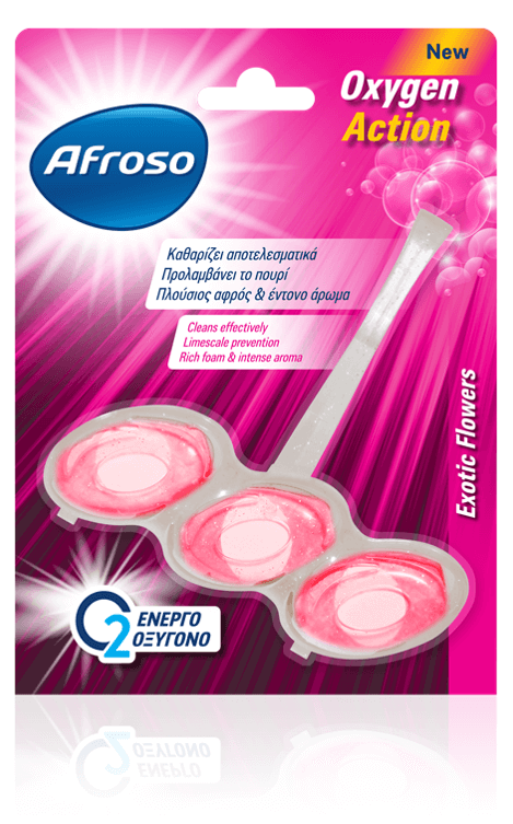 Wc Block Εξωτικά Λουλούδια Oxygen Action Afroso (51 g)