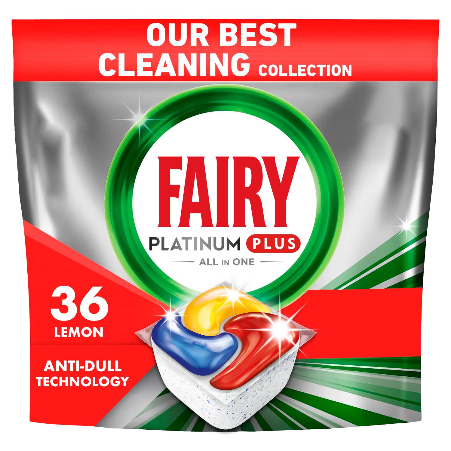 Κάψουλες Πλυντηρίου Πιάτων Platinum Plus Anti-Dull Fairy (36 τεμ)