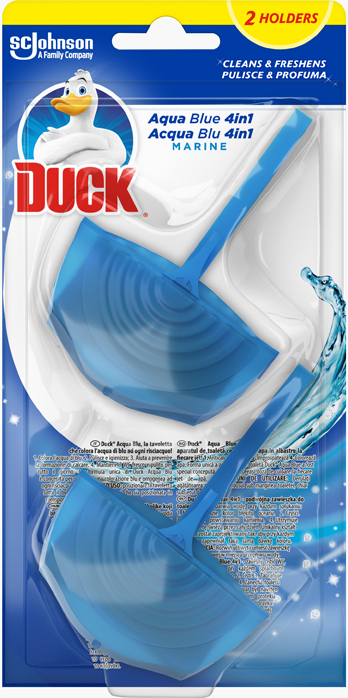 Block Τουαλέτας δύο θήκες Aqua Blue Duck (2×40 g)
