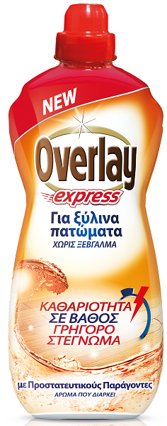 Υγρό Καθαριστικό για Ξύλινα Πατώματα Overlay Express (1lt)