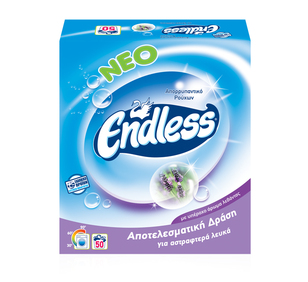 Σκόνη Πλυντηρίου Ρούχων Λεβάντα Endless (50 Μεζ / 3 Kg)