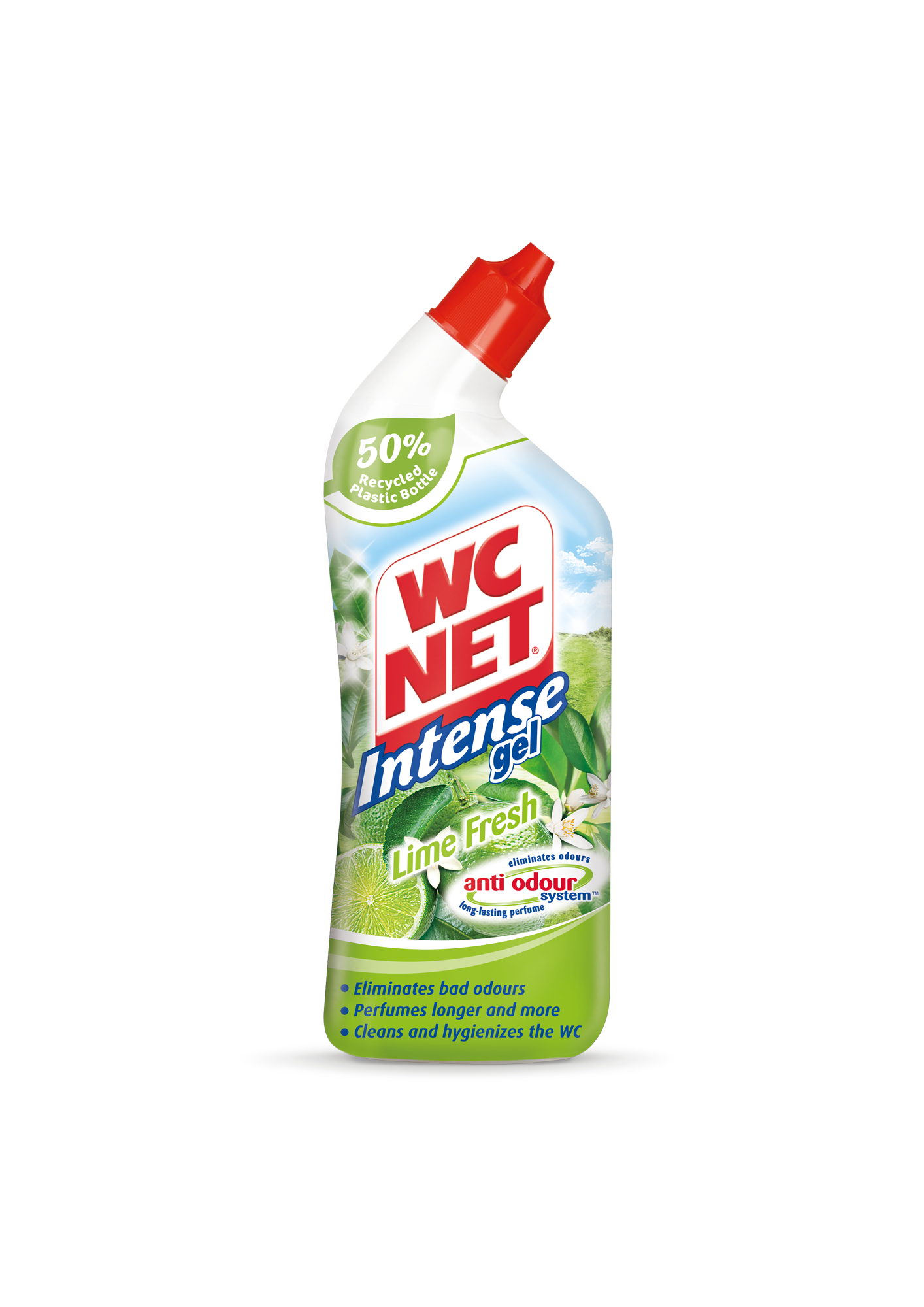 Υγρό Καθαριστικό Λεκάνης Intense Lime WC Net (750 ml)