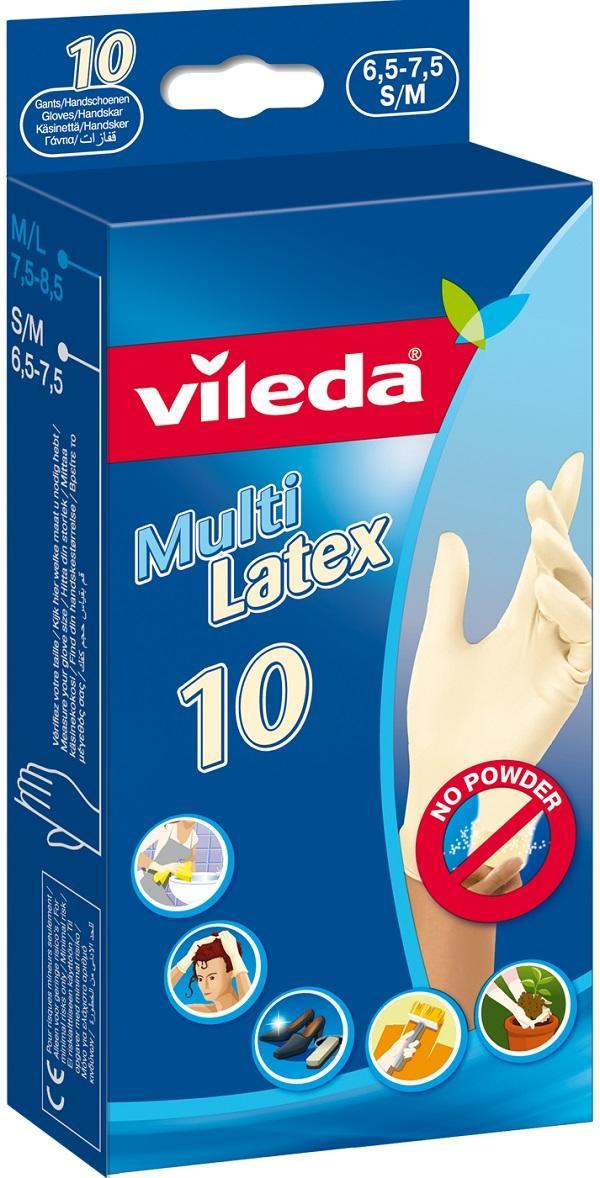 Γάντια Multi Latex Vileda (S/M) 10 τεμ