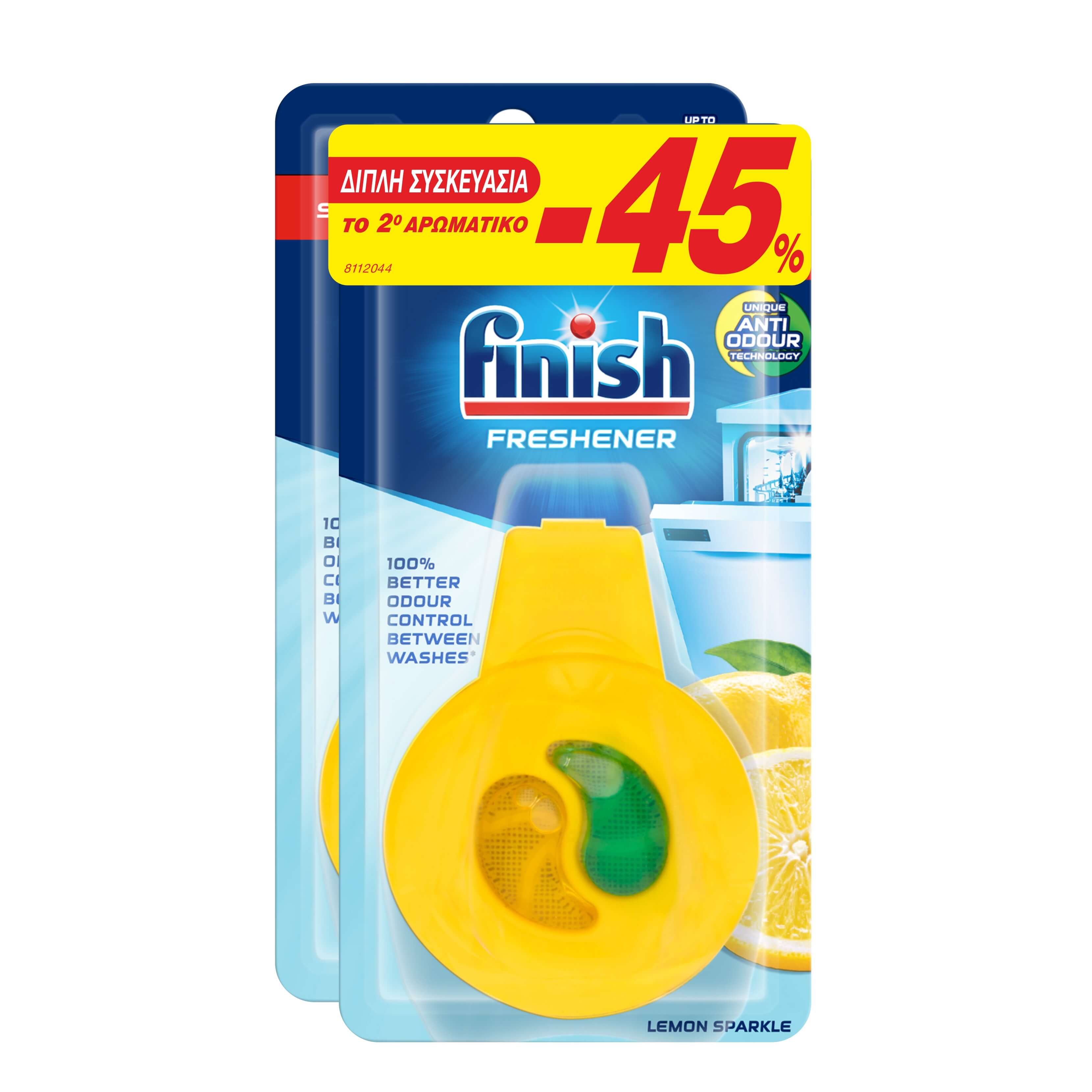 Αρωματικό Πλυντηρίου Πιάτων Lemon & Lime Finish (2 τεμ) το 2ο -45%
