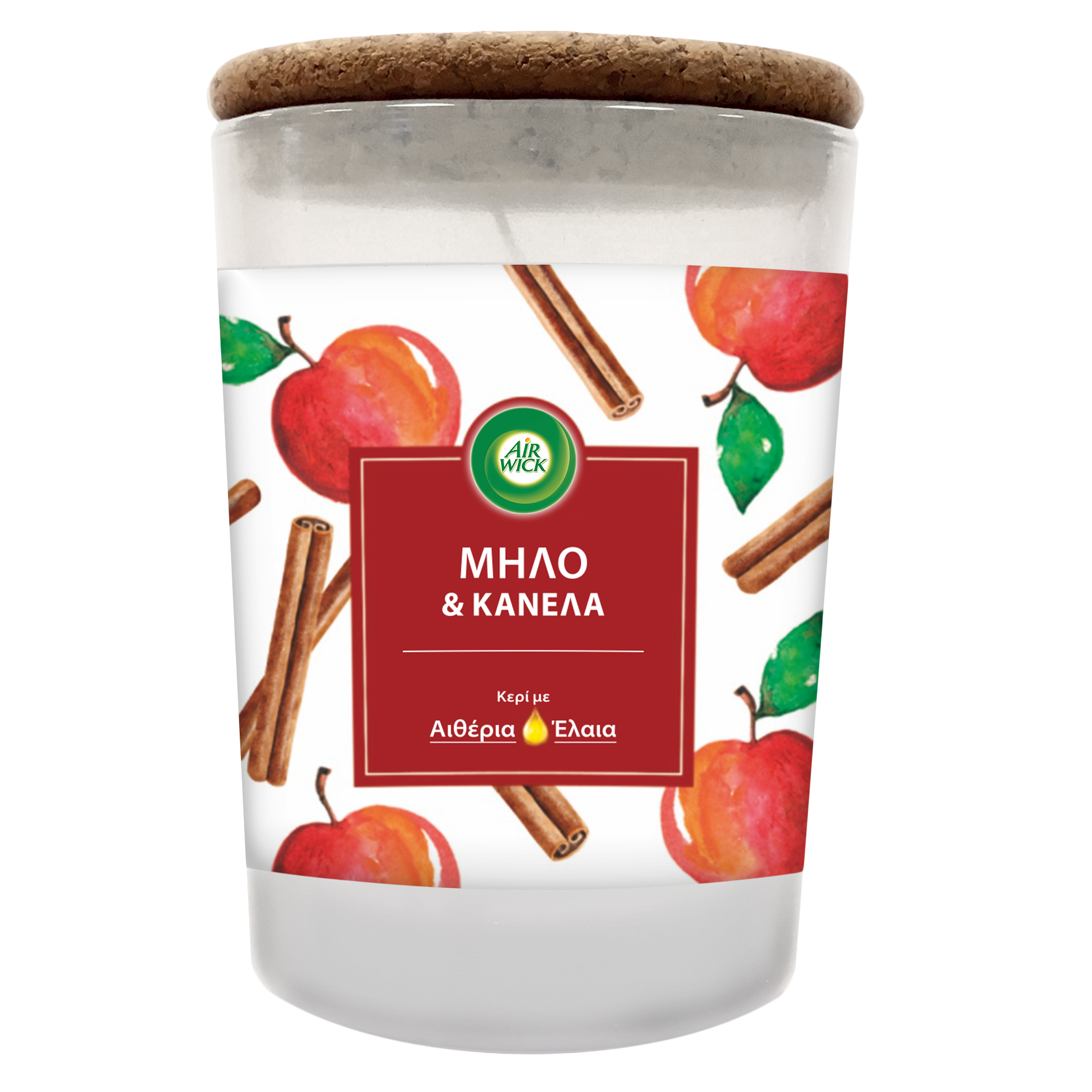 Reckitt Benckiser Αρωματικό Κερί Μήλο & Κανέλα Airwick (185g)