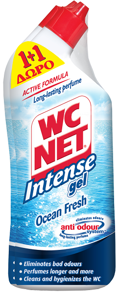 Υγρό Καθαριστικό Λεκάνης Profumoso Ocean WC Net (2×750 ml) 1+1 Δώρο