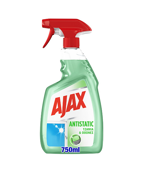 Υγρό Spray για τα Τζάμια Antistatic Ajax (750ml)