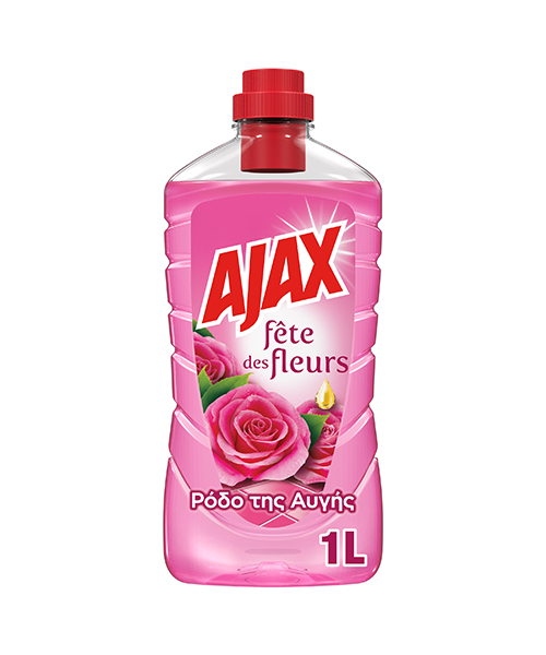 liquid floor cleaner fete des fleurs morning rose ajax 1 lt