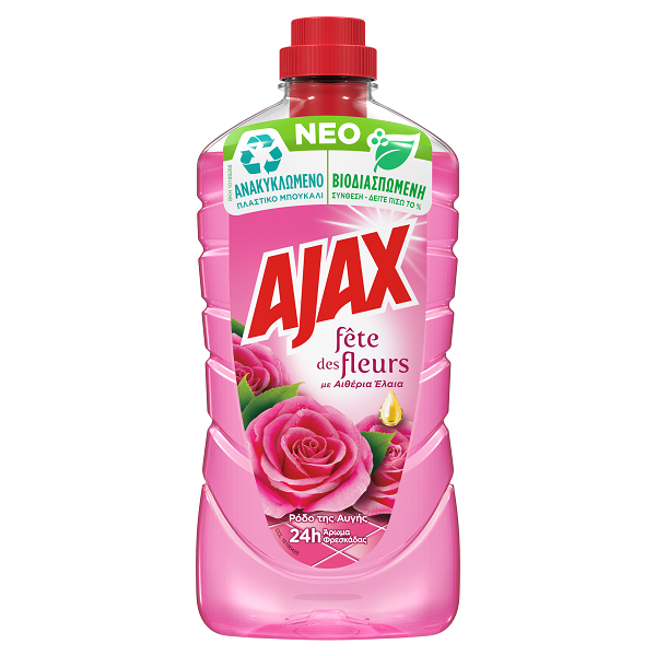 Υγρό Καθαριστικό Ρόδο της Αυγής Fete des Fleurs Ajax (1 lt)