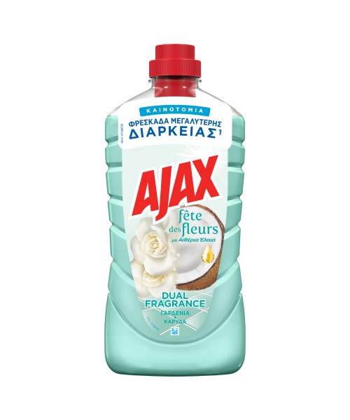 Υγρό Καθαριστικό Γαρδένια & Καρύδα Fete des Fleurs Ajax (1lt)