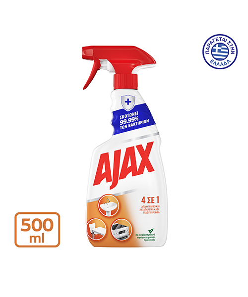 Καθαριστικό Επιφανειών Spray 4 σε 1 Ajax (500ml)