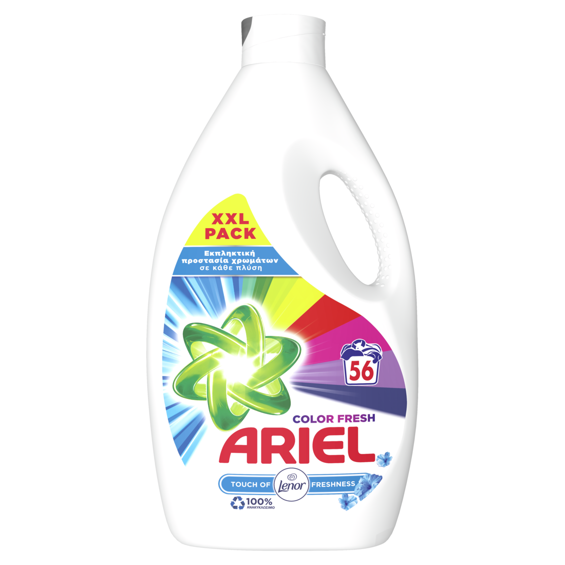 Υγρό Απορρυπαντικό Πλυντηρίου Touch of Lenor Color Ariel (3,08lt / 56μεζ)