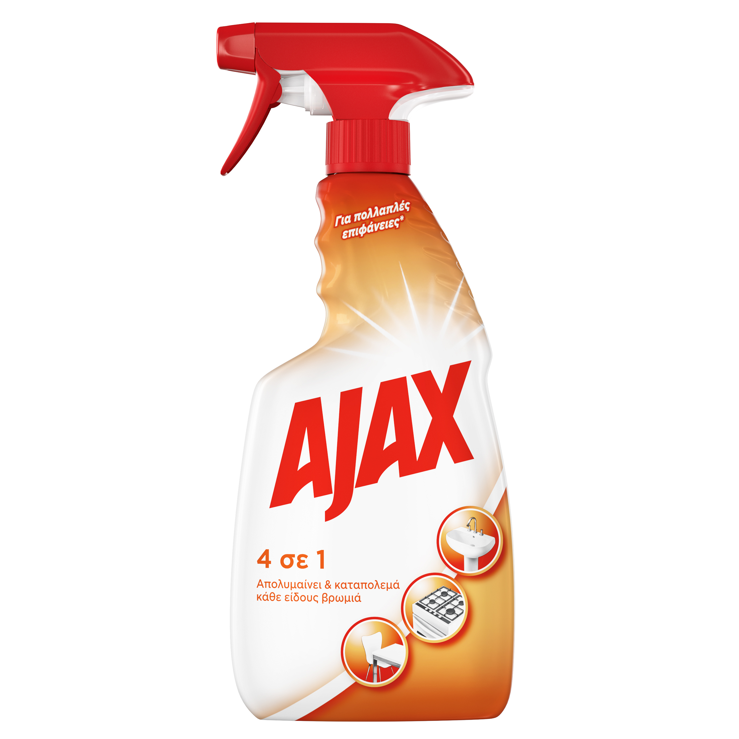 Καθαριστικό Επιφανειών Spray 4 σε 1 Ajax (600 ml)