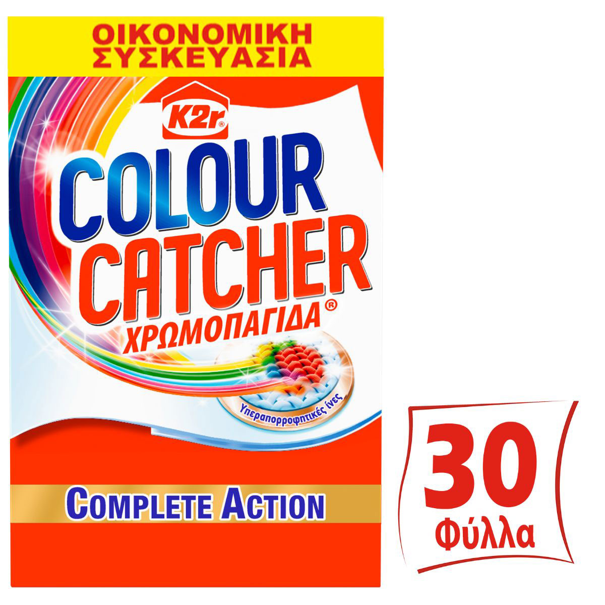 Χρωμοπαγίδα K2r Colour Catcher (30 τεμ.)