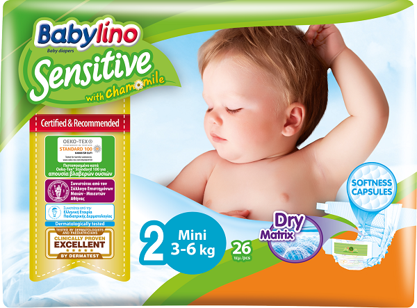 Πάνες Babylino No 2 (3-6 Kg) (26 τεμ) 1+1 Δώρο