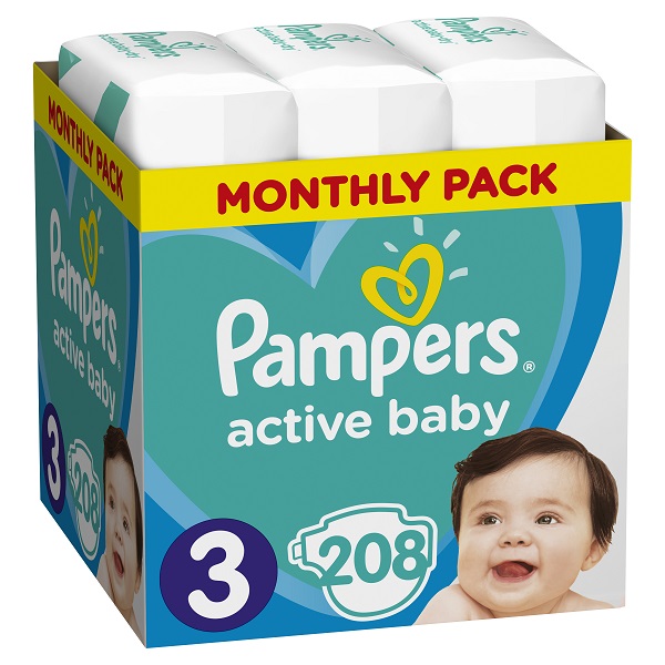 Pampers active sales baby 3