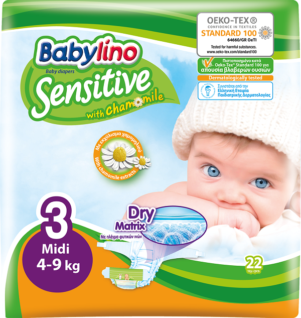 Πάνες Babylino No 3 (4-9 Kg) (22τεμ)
