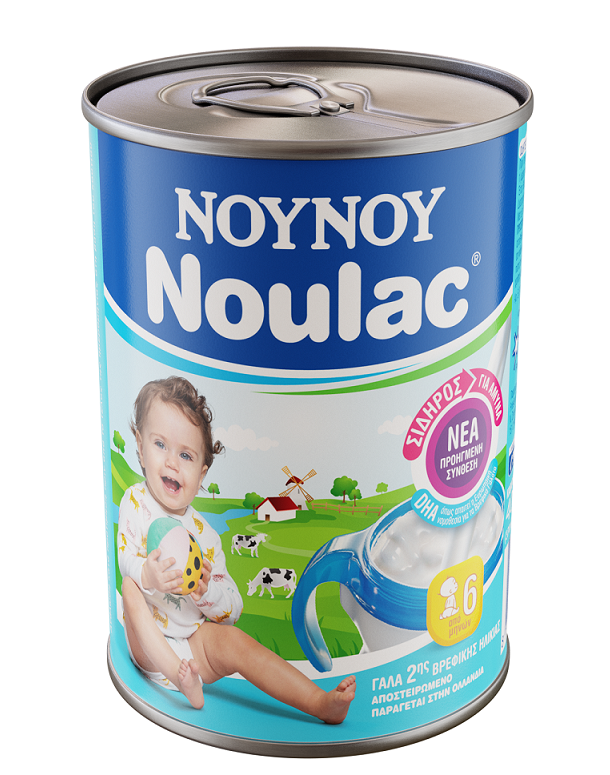 Γάλα 2ης Βρεφικής Ηλικίας Συμπυκνωμένο Noulac ΝΟΥΝΟΥ (400 g)