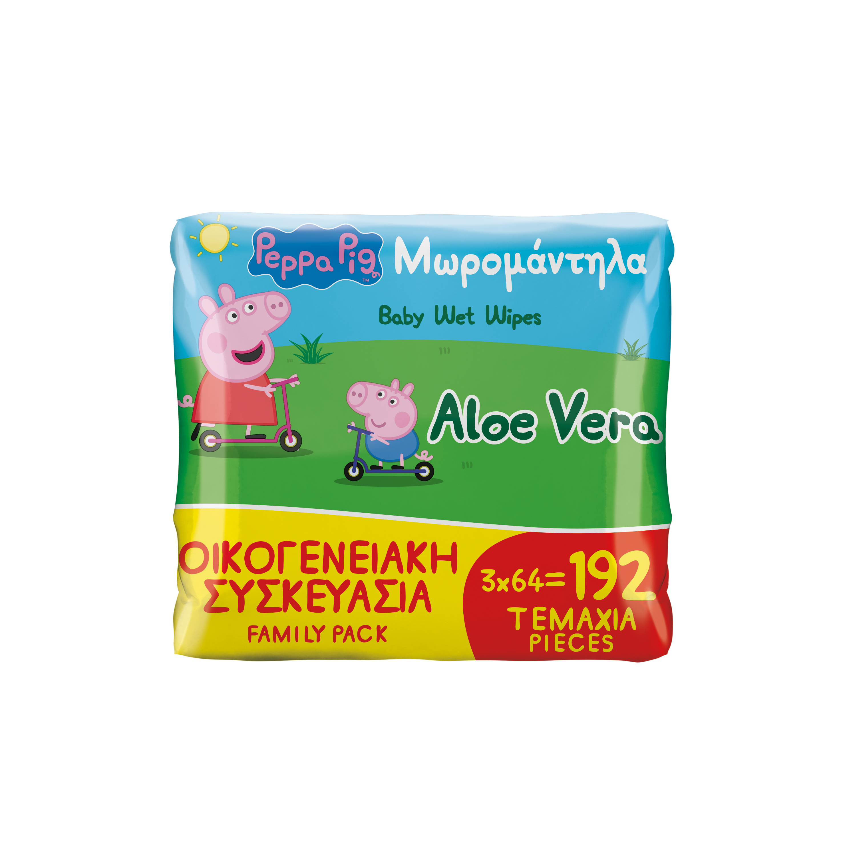 K22 Μωρομάντηλα Peppa Pig Aloe Vera (3x64)