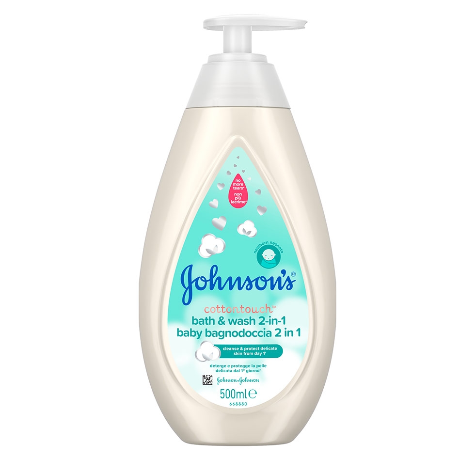 Αφρόλουτρο & Σαμπουάν 2 σε 1 Baby Cotton Touch Johnson’s (500ml)