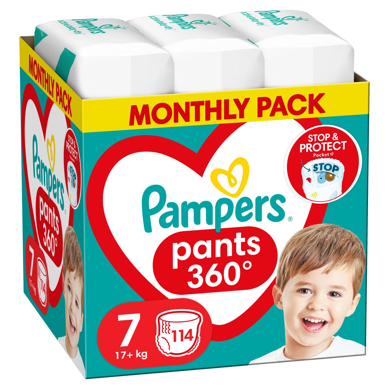 P&G Πάνες-Βρακάκι Μέγεθος 7 Pampers Pants (114τεμ)
